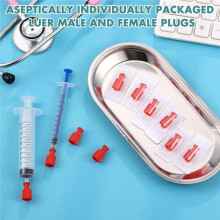 120 Pcs Luer Stopper Closing Cones for Male & Female Luer Connectors for Tubing and Fluid Control