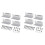 8 Set Solar Panel Mounting Bracket Kits PV Panel Roof Solar Panel Aluminum Mounting Z Type Bracket 1
