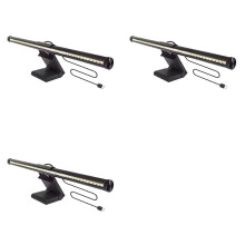 3X Monitor Light Bar: Flat/Curved Screen LED Lights - Eye Caring Desk Lamp with Dimming for Home/Office/Study/Gaming