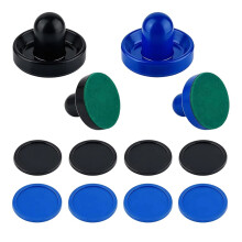 Air Hockey Pucks and Paddles, Goal Handles Pushers Air Hockey Replacement Parts for Game Tables