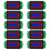 10PCS 1-8S Lithium Battery Capacity Indicator Module Three String LED Lithium Battery Pack Indicator Board 3-34V A 1