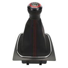 6 Speed Gear Shift Knob with PU Leather Gaiter Boot Cover for 5 6 MK5 MK6 2005-2014 1K0711113CG