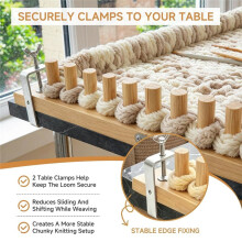 Telaio per Coperte Spesse da 48", Misura Regolabile, Kit per Maglieria In Legno per Filati Grossi, Telaio per Tessitura, Kit DIY per Maglieria A Mano.