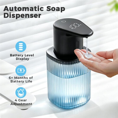 Soap Dispenser Automatic Soap Dispenser Wall Mount Rechargeable Liquid Soap Pump for Bathroom Kitchen 2