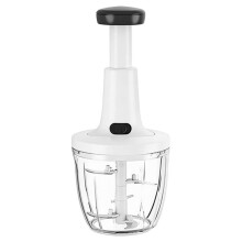 Manual Hand-Push Food Chopper, Vegetable Dicer Mincer for Onion Garlic Blades, Multi-Use for Chili, Meat, Nuts, Herbs