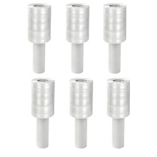 6 Pcs Handheld Stretch Film Roll for Moving, Shipping, Storage - 4" X 590ft Heavy Duty Wrap