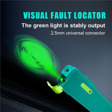 15mw VFL Green Light Tester Rechargeable VFL Cable Fiber Optic Laser Green Visual Fault Locator SC/ST/FC 2.5mm Connector