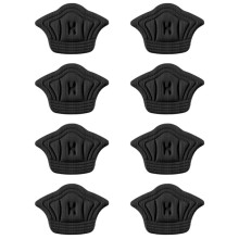 4 Pair Heel Grips Liner Cushions Inserts,Adhesive Heel Grips Inserts for Loose Shoes Black Thickness 10mm