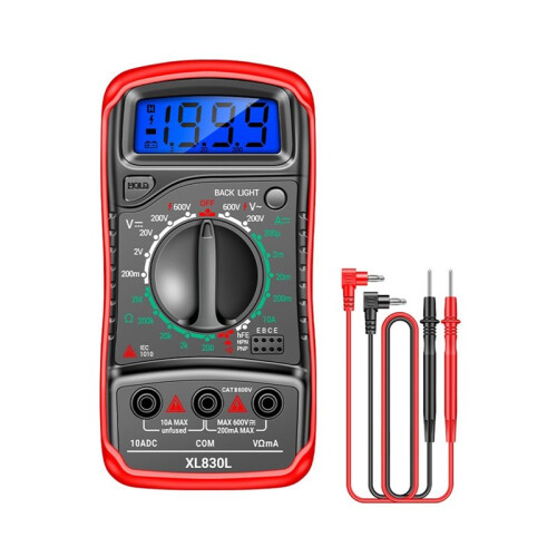 XL830L Digital Multimeter AC/ Voltmeter Current Diode Triode Meter Tester HFE Transistors Test Tools 1