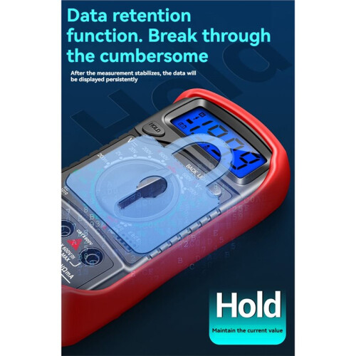 XL830L Digital Multimeter AC/ Voltmeter Current Diode Triode Meter Tester HFE Transistors Test Tools 2