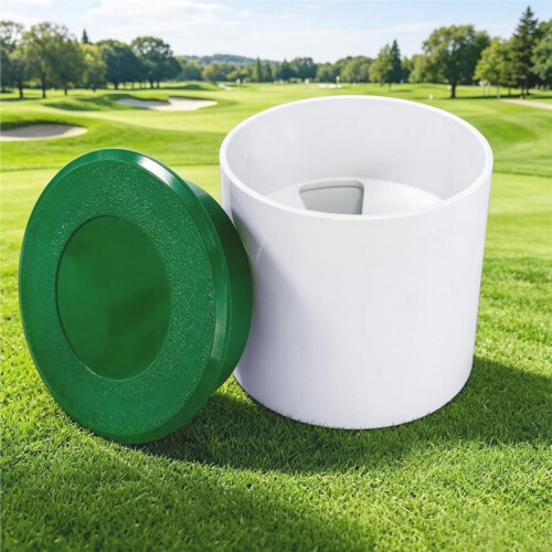2PCS  Hole Cup with Cap Set, Practice Putting Green  Accessories for Backyard Home Training 2