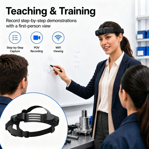 Wearable Camera with Built-in IMU for Motion Data Synchronization, 4K EIS Image Stabilization, Robot Vision,Data Capture 1