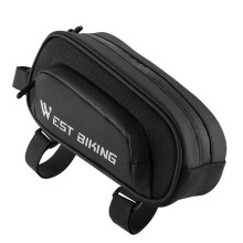 WEST BIKING Bolsa para Bicicleta de 1,5 L, Portátil, para Cuadro, Tubo Delantero, para Bicicleta, Tubo Superior, para Cuadro Delantero.