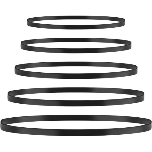 5 Sizes Turntable Belt Rubber Flat Drive Belt for Repair Replacement Different Specifications Belt-Driven Turntables 1