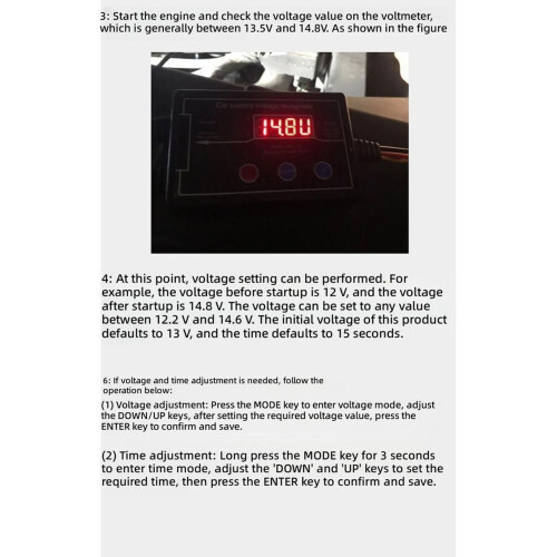 Car DRL Controller Auto LED Daytime Running Light Relay Threshold Voltage Adjustable Harness Dimmer 12/24V with /Off 1