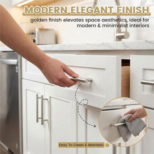 12 Pack 6 Inch Cabinet Pulls, Stainless Steel Kitchen Cabinet Handles,3-3/4 Inch Hole Center Drawer Pulls 1