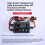Car DRL Controller Auto LED Daytime Running Light Relay Threshold Voltage Adjustable Harness Dimmer 12/24V with /Off 8