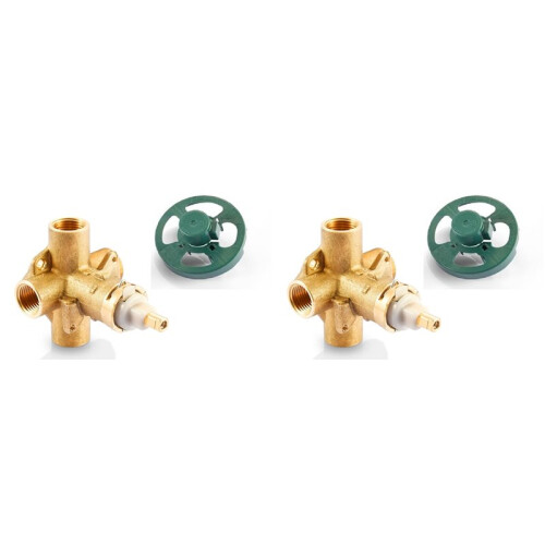 2X Válvula de Chuveiro 2510, Válvulas de Chuveiro de Latão com Balanceamento de Pressão para Conexões IPS Moen 2510-1/2 Polegadas 1