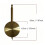 Metal Pendulum Replacement for Wall Clock, Wear-Resistant Clock Accessory and Wedding Gift Idea 6