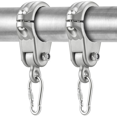 2 Pcs 2-7/8" Swing Hangers Set Swing Pipe Hanger Cast Swing Bracket Swing Accessories 2