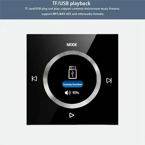86 Type Wall Mount Music Controller System Hifi Knob Controller  Stereo Background Music Home Amplifier Panel 1