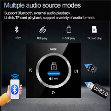 86 Type Wandmontage Muziekcontroller Systeem Hifi Draaiknop Controller Stereo Achtergrondmuziek Thuisversterker Paneel