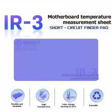 JTX 2Pcs IR 3 Motherboard Short Circuit Finder Pad Short Circuit Finder Pad 35C Thermochromic Color Change Test Sheet