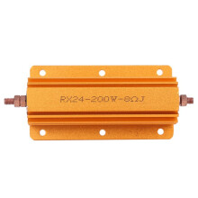 RX24 200W 8R High Power Resistor Aluminum with Hole, Industrial Electronics Board for Elevator Stage Audio Motor Drive