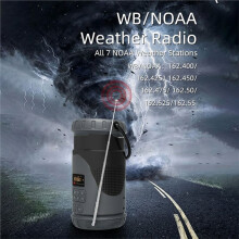 Multifunction Solar Hand Crank Radio with Camping Lantern & Flashlight,5000mAh AM/FM/Weather Radio Speaker
