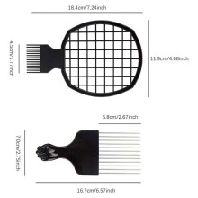 Hair Sponge Set,Afro Brush, Magic Curl Glove, Metal Pick Comb, and Twist Comb for Hairstyling