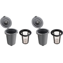 2X Filtros de Reposição Reutilizáveis para Cafeteiras para . Copos de Café para Máquinas de Café de Dose Única para .