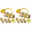 1/2 Inch Natural Gas Quick Connect Fitting Set, Propane Quick Connect Fittings, 8 Pcs Solid Brass Kit 1