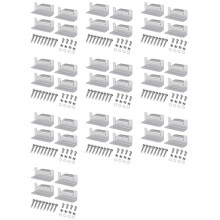 40 Set Solar Panel Mounting Bracket Kits PV Panel Roof Solar Panel Aluminum Mounting Z Type Bracket