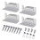 40 Set Solar Panel Mounting Bracket Kits PV Panel Roof Solar Panel Aluminum Mounting Z Type Bracket 2