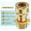 1/2 Inch Natural Gas Quick Connect Fitting Set, Propane Quick Connect Fittings, 8 Pcs Solid Brass Kit 5