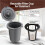 2X Reusable Filter Cups Replacement for  Coffee Makers Coffee Cups for  Single Serve Coffee Machines 8