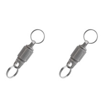 2X Titanium Alloy Magnetic Key Holder, Quick Release Keychain, Detachable Keychain, Safely Lock System, 360 Rotatable