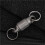 2X Titanium Alloy Magnetic Key Holder, Quick Release Keychain, Detachable Keychain, Safely Lock System, 360  Rotatable 6