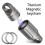 2X Titanium Alloy Magnetic Key Holder, Quick Release Keychain, Detachable Keychain, Safely Lock System, 360  Rotatable 3