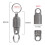 2X Titanium Alloy Magnetic Key Holder, Quick Release Keychain, Detachable Keychain, Safely Lock System, 360  Rotatable 7