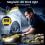 Magnetic Rechargeable Flashlight, LED Underhood Work Light for Mechanics 180 Rotating Base, Side Magnet, Hidden Hook A 6