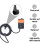 EV Charger Plug Holder Wall Mount for  Specific Charging Cable Holder for Home Garage Charging Station 4