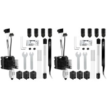 2X Hotend Kit for P1P/P1S, 3D Printer Full Assembly Hot End with Fan, P1S Hardened Steel 0.4mm Nozzle