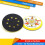 5 Inch 8 Holes Sanding Pad Hook Loop Backing Pad 5/16"-24 Thread Sanding Disc Holder for Pneumatic Random Orbital Sander 3