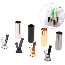 200 Pcs Metal Shoelace Tips Cylindrical Aglet Protector for Cord Rope Buckle