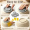 8 Pcs Pottery Foot Tool with Plastic ClayScraper, Ceramic Clay Base Aligner, Aligned Pottery Foot Template Molde 2