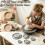 8 Pcs Pottery Foot Tool with Plastic ClayScraper, Ceramic Clay Base Aligner, Aligned Pottery Foot Template Molde 3