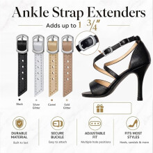 4 Pairs Ankle Strap Extenders for High Heels - Adjustable Shoe Buckle Extenders Women Shoe Buckle Extender for Heels