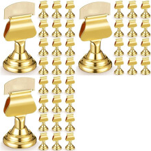 36Pcs Metal Table Number Holders 1.7 Inch Gold Place Card Holders Bulk Clip for Weddings Restaurants Birthday Decor