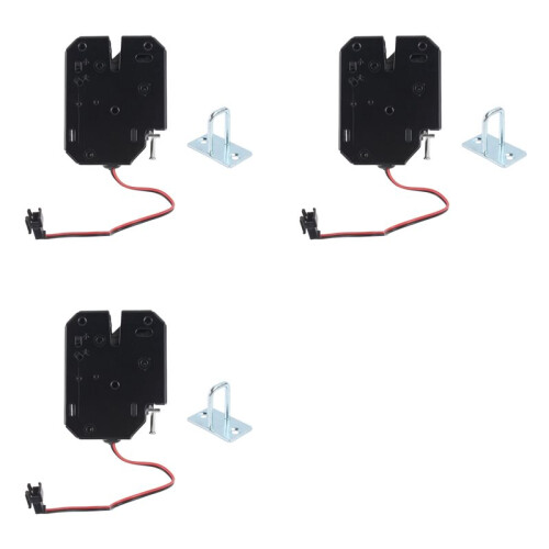 3X 12V 2A Electric Magnetic Lock Fail Safe Holding Force Electromagnetic Door Access Control System Cabinet Boxes 1
